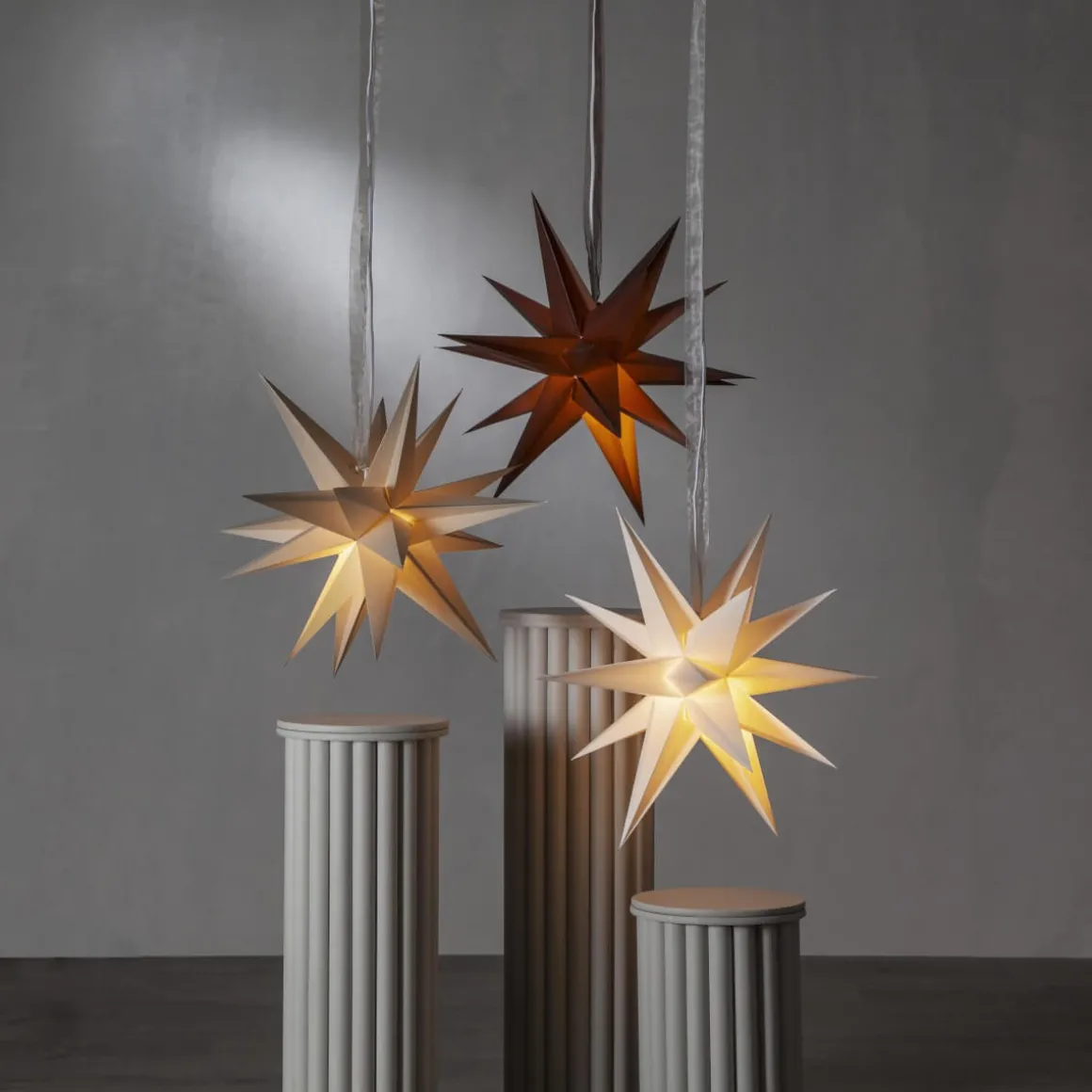 DECEMBER Pappersstjärna 55cm Vit