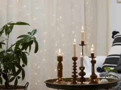 DEW DROP Ljusgardin 1m 100LED Varmvit/Silver