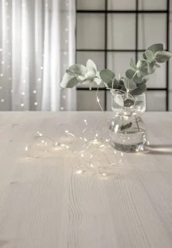 DEW DROP Ljusslinga Batteri 4m 40LED Varmvit/Silver