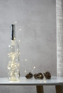 DEW DROP Ljusslinga 40L 2m Silver Varmvit