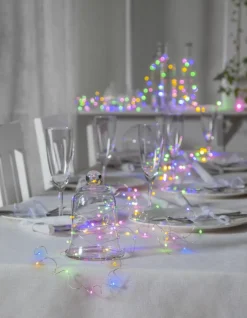 DEW DROP Ljusslinga 10m 100LED RGB/Silver