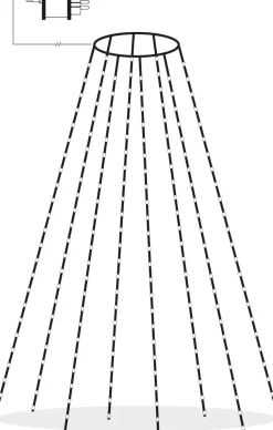 DEW DROP MICRO Julgransslinga 160LED Varmvit/Grön