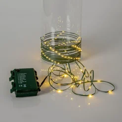 DEW DROP MICRO Ljusslinga Batteri 7,2m 96LED Varmvit/Grön