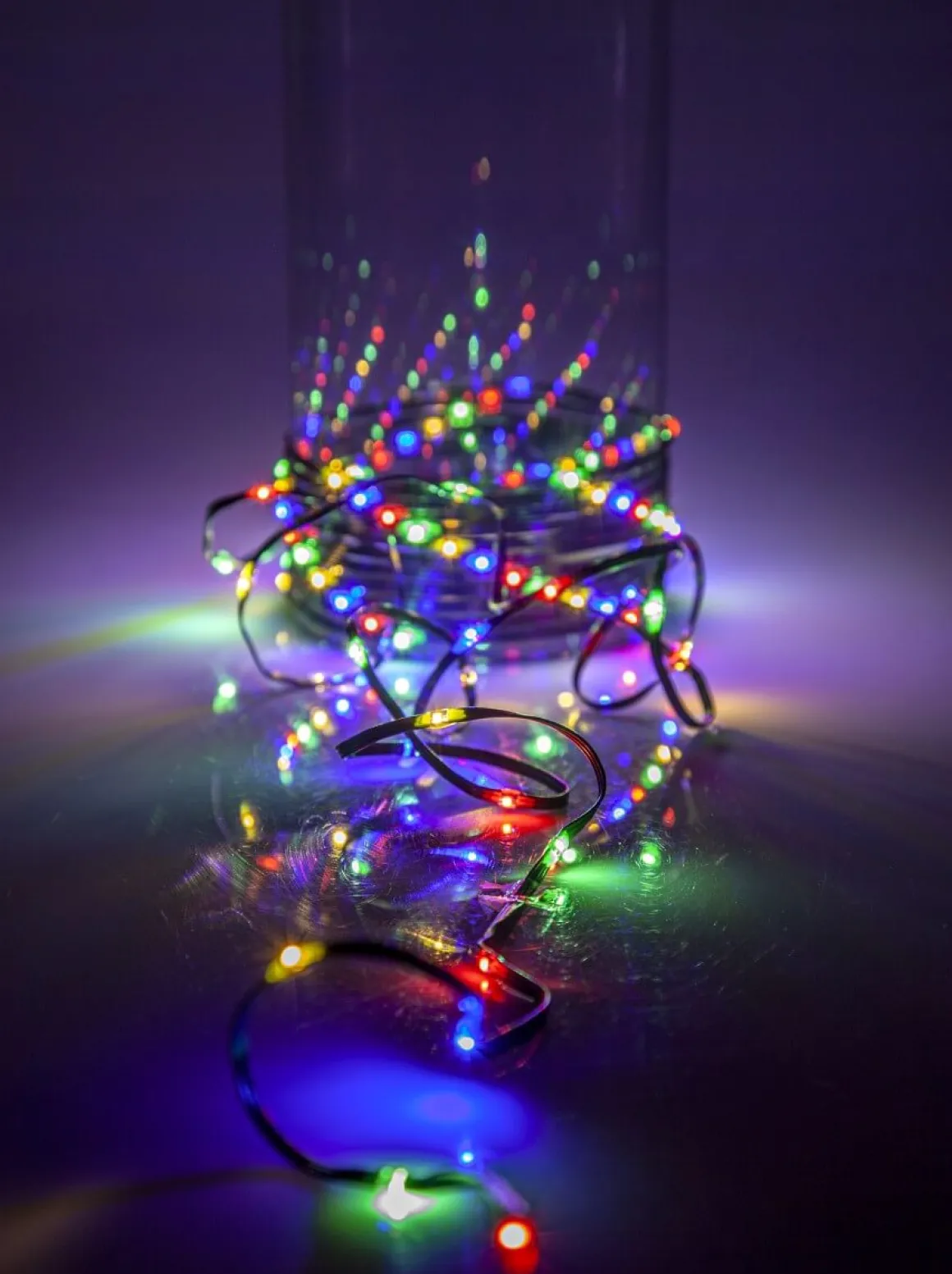 DEW DROP MICRO Ljusslinga 15m 200LED Multi/Grön