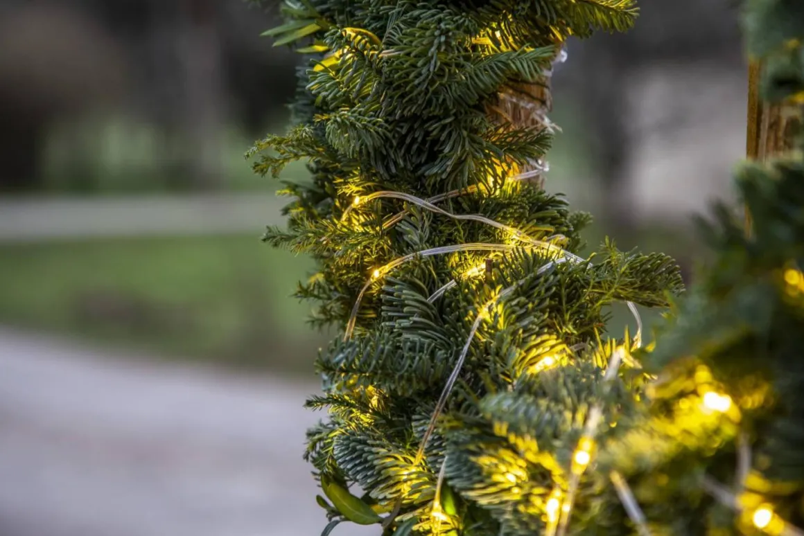 DEW DROP MICRO Ljusslinga Batteri 7,2m 96LED Varmvit/Transparent