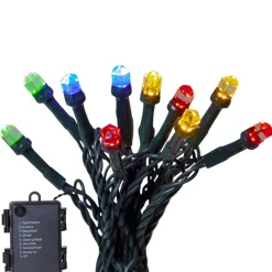 DIAMOND STAR LIGHT Batterislinga 80L 6m Svart/Flerfärgad IP44