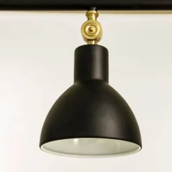 DUBLIN Taklampa 3:a 76cm Svart/Matt Mässing