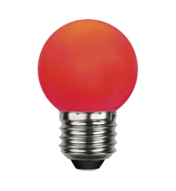 E27 Dekoration Party Klot 1W Röd LED-Lampa