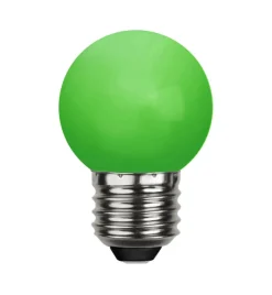 E27 Dekoration Party Klot 1W Grön LED-Lampa