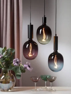 E27 DesignGlob 17,5cm Dimbar 4W 2400K 72lm Blå LED-Lampa