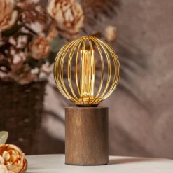 E27 DesignGlob12 Metall 4.3W 1800K 180lm LED-Lampa