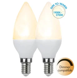 E14 Dim-To-Warm Kronljus 5W 2700 - 1900K 390lm LED-Lampa