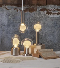 E27 GLANS Sladdställ 3,5m Borstat stål