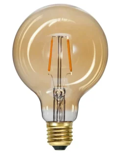 E27 Glob95 Amber 0.75W 2000K 80lm LED-Lampa
