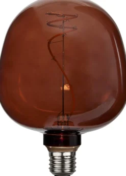 E27 Glob125 Decoled Brun 2W 1800K 45lm LED-Lampa