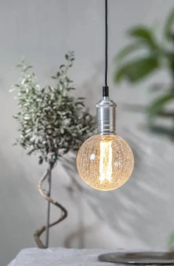 E27 Glob125 Decoled 1W 2000K 50lm Bubblig LED-Lampa