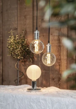 E27 Glob125 Decoled 1W 2000K 50lm Bubblig LED-Lampa