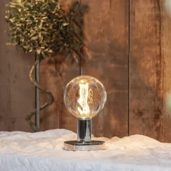 E27 Glob125 Decoled 1W 2000K 50lm Krackelerad LED-Lampa