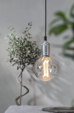 E27 Glob125 Decoled 1W 2000K 50lm Krackelerad LED-Lampa