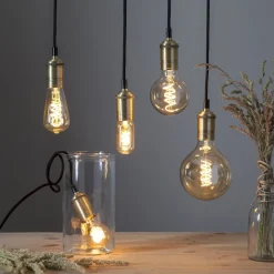 E27 Glob95 Dimbar Decoled Amber 3.2W 2000K 150lm LED-Lampa