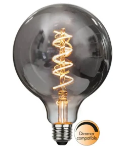 E27 Glob125 Dimbar Spiral Rökfärgad 2W 2100K 40lm LED-Lampa