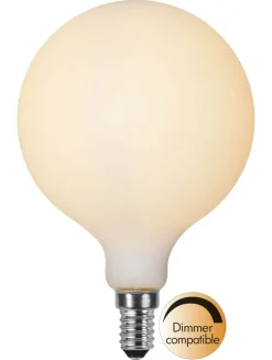 E14 Glob95 Opal 1.5W 2600k 120lm Dimbar LED-lampa