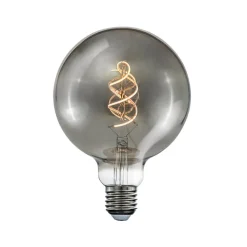 E27 Glob125 3-Stegs Dimbar 4W 150lm 1800K Curly Smoke