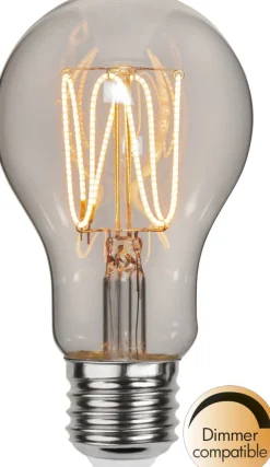 E27 GRACE Normal Dimbar Decoled Smoke 3.8W 1800K 200lm LED-Lampa