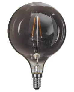 E14 Heavy smoke SoftGlow Glob95 1.4W 2100K 55lm LED-Lampa