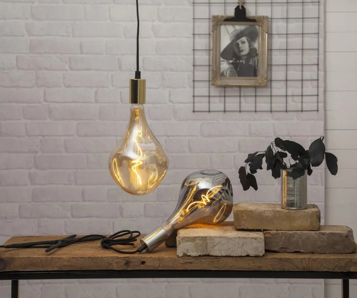 E27 Industrial Vintage Dimbar 3.8W 2000K 220lm Amber LED-Lampa