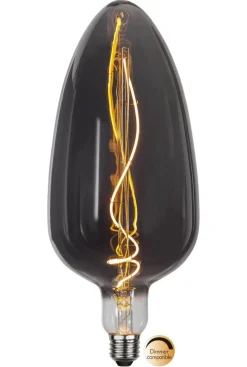 E27 Industrial Vintage Smoke 2.5W 2200k 50lm Dimbar LED-lampa