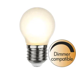 E27 Klot Dimbar 4W 2700K 400lm Frostad LED-Lampa