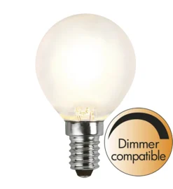 E14 Klot Dimbar 4W 2700K 400lm Frostad LED-Lampa