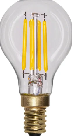 E14 Klot SoftGlow Dimbar 4,5W 2100K 470lm Klar LED-Lampa