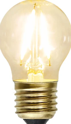 E27 Klot SoftGlow 1.5W 2100K 120lm Klar LED-Lampa