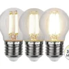 E27 Klot 3-Steg Dimbar Minne Klar 4.2W 3000K 470lm LED-Lampa