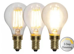 E14 Klot 3-Stegs Dimbar Minne SoftGlow 4W 2100K 400lm LED-Lampa