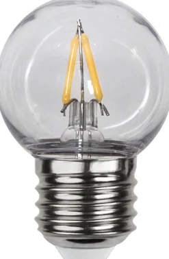E27 Klot 0.6W 2200K 70lm Klar LED-Lampa