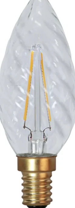 E14 Kron Vriden SoftGlow 1.5W 2100K 120lm Klar LED-Lampa