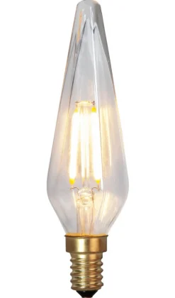 E14 Kronljus Dekoration 0.3W 2100K 30lm Klar LED-Lampa