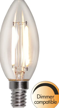 E14 Kronljus Dimbar 2,5W 2700K 250lm Klar LED-Lampa