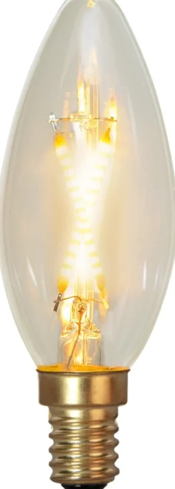 E14 Kronljus SoftGlow 0.5W 2100K 30lm Klar LED-Lampa