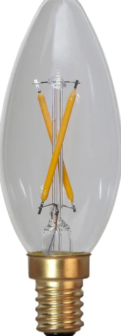 E14 Kronljus SoftGlow 0.5W 2100K 30lm Klar LED-Lampa