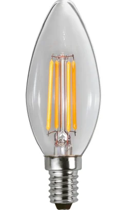 E14 Kronljus 3-Steg Dimbar Minne 4.2W 3000K 470lm Klar LED-Lampa