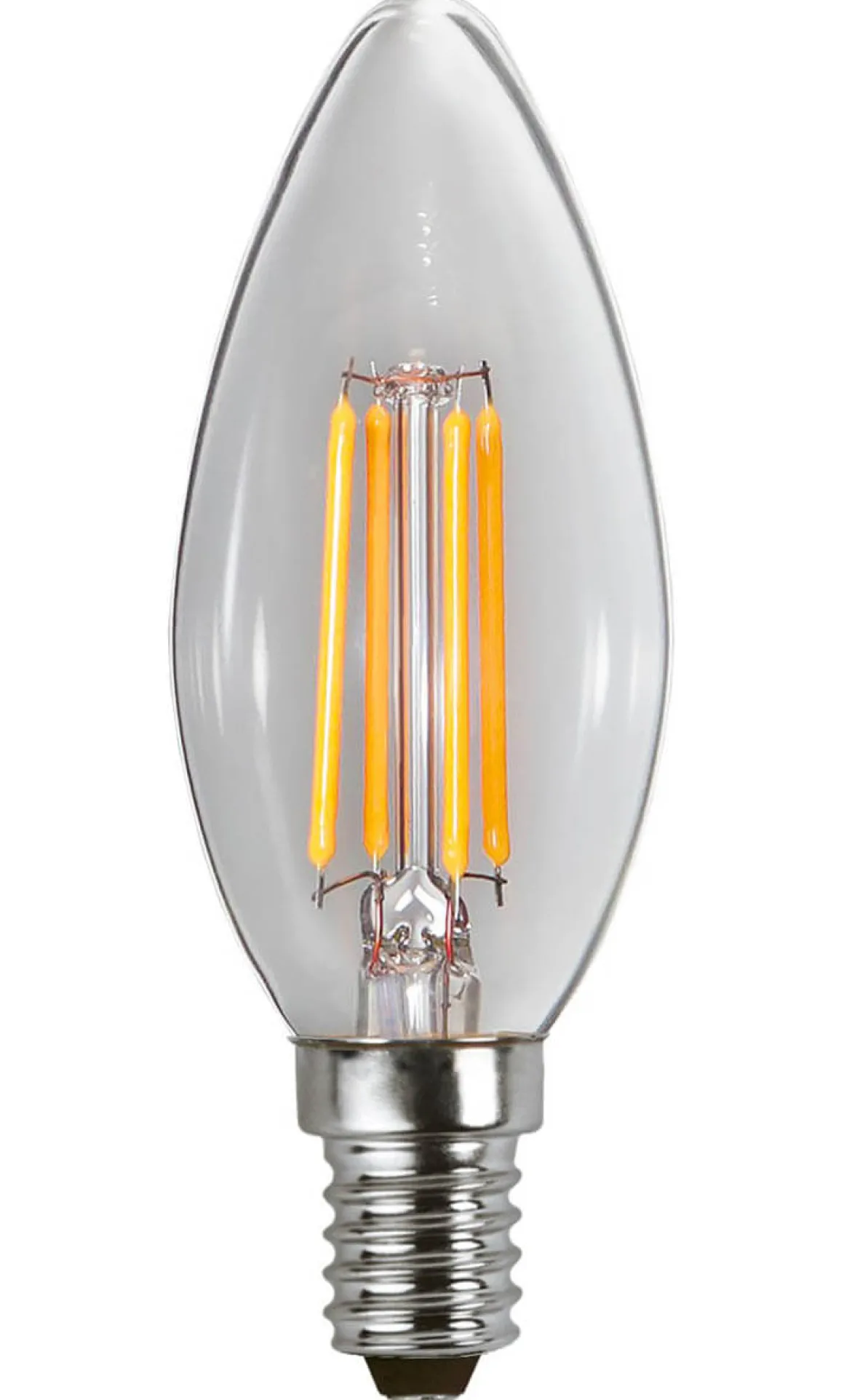 E14 Kronljus 3-Steg Dimbar Minne 4.2W 3000K 470lm Klar LED-Lampa