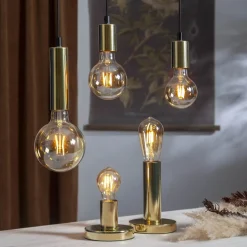 E27 Normal Plain Amber 0.75W 2000K 80lm LED-Lampa