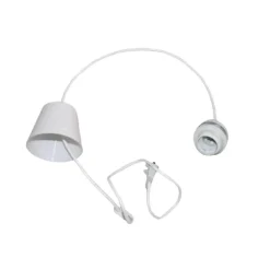 E27 Pendelupphäng 125cm plastkabel Vit
