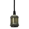 E27 Pendelupphäng 3,5m textilkabel Antik