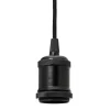 E27 Pendelupphäng 3,5m textilkabel Svart