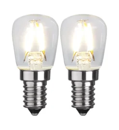 E14 Päron 2-Pack 1.3W 2700K 110lm Klar LED-Lampa